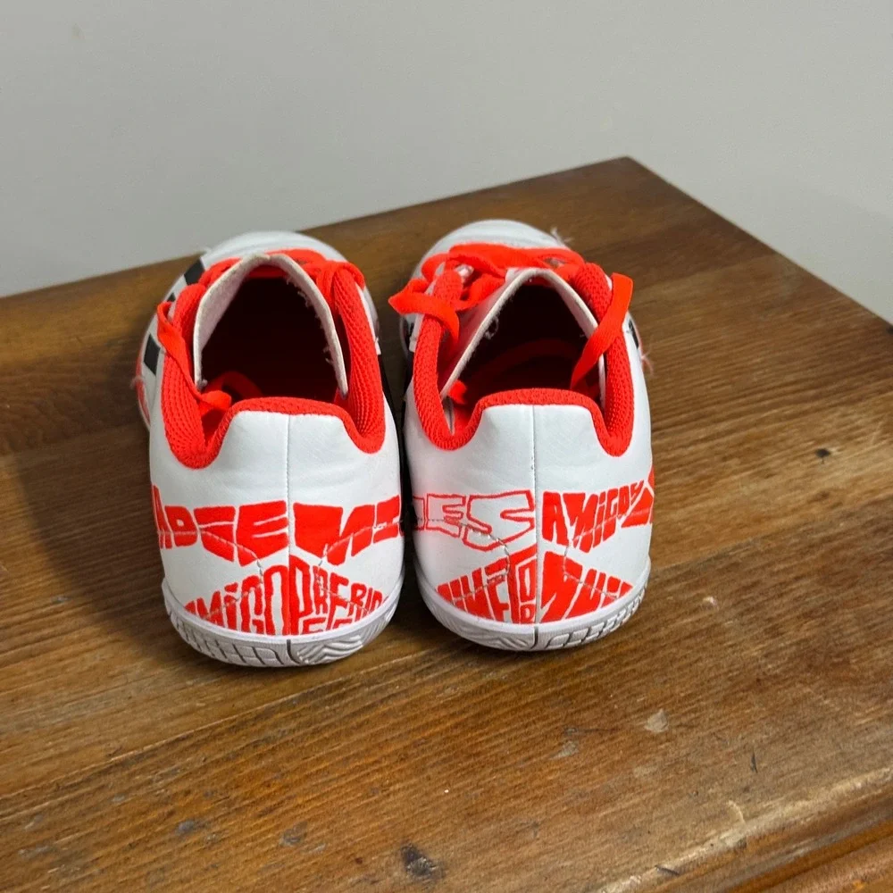 Adidas X Speedflow Messi.4 Indoor Soccer Shoes White Red Mens 6‎ Womens 7.5